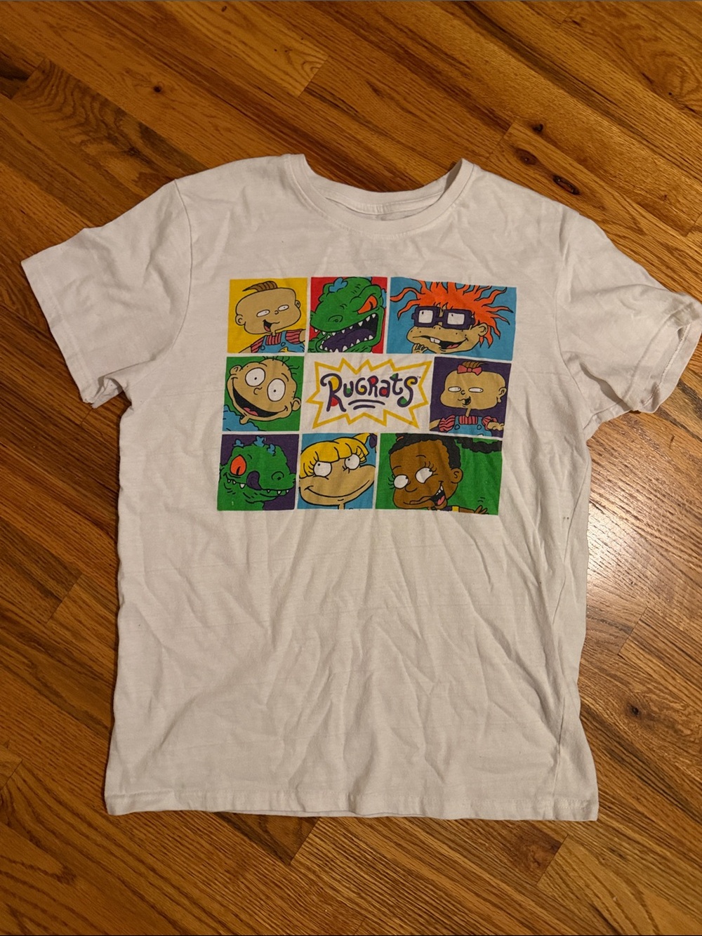 Nickelodeon Rugrats White Graphic Tee Cartoon Character Tshirt Womens Medium M